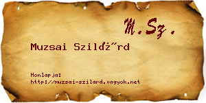Muzsai Szilárd névjegykártya
